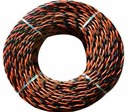 Heat Resistant High Strength Flexible Orange And Black Electric Wire