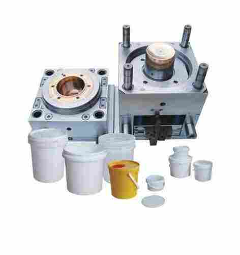 Plastic Paint Bucket Mould In Chrome Finish, For Making Bucket