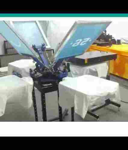 Butterfly T Shirt Screen Printing Machine For Industrial Usage, Blue White Color