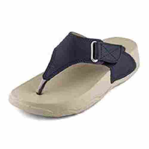 Flip-Flop Style Light Weight Plain Cushioned PU And Rubber Slippers 