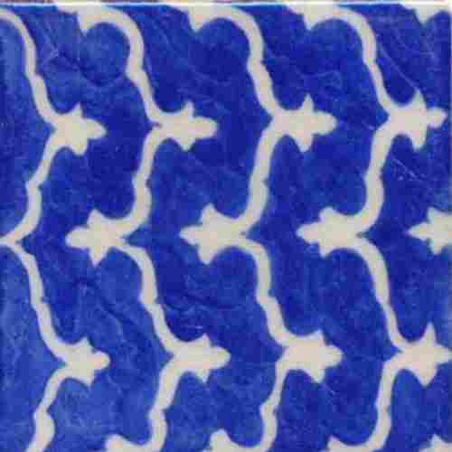 Blue Pottery 4 x 4 Inch Home Decorative Wall Tiles (Pack of 6 Tiles)