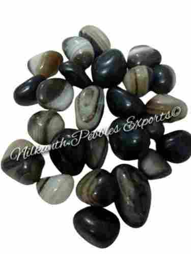 Longer Service Life Crack Proof Appealing Look Black Polished Onyx Stone