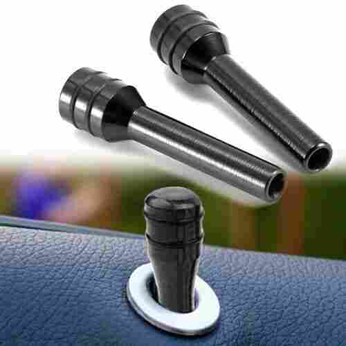 Set Of 2 Pieces Rust Proof Alloy Car Door Black Lock Pins With Button