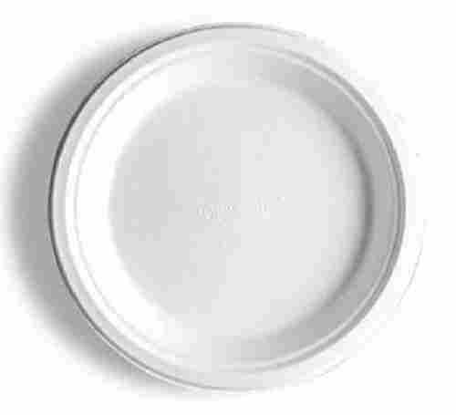 Plain White 10 Inch Round Sugarcane Bagasse Biodegradable Plate