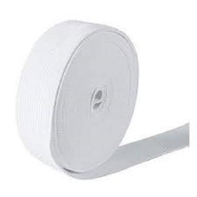 Plain Polyester Elastic Ultra Flexible And Light Weight White Cotton Tape Diameter: 2.5 Inch (In)