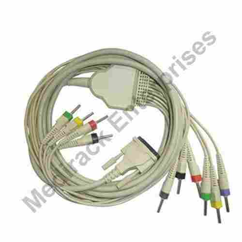 12 Pin White Peak Performance Quality 10 Lead Bpl Ecg Cable
