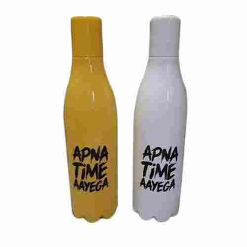 Environment Friendly Plain Dyed Recyclable And Reusable White & Yellow Color Plastic Water Bottle 