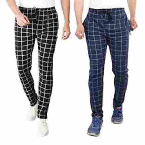 Mens Slim Fit Checkered Pattern Stylish Cotton Pants For Any Ocassion