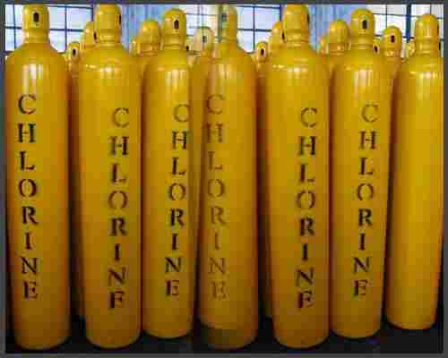 Mild Yellow Steel Chlorine Gas Cylinder