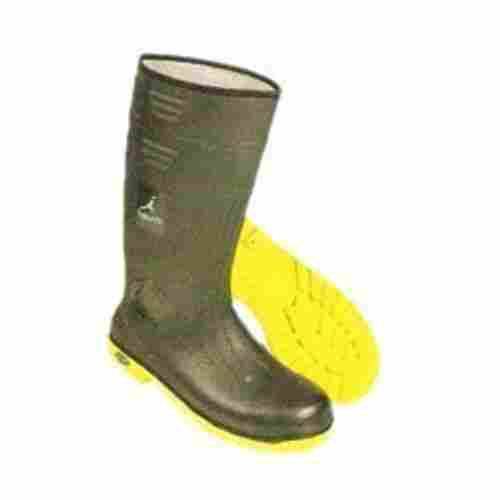 Strong Stylish Gives Best Protection On Guard Green Yellow Safety Gumboot 
