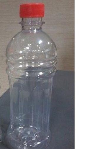 Round 250 Ml Storage Capacity Red Cork Sealing Type Transparent Plastic Pet Juice Bottle 