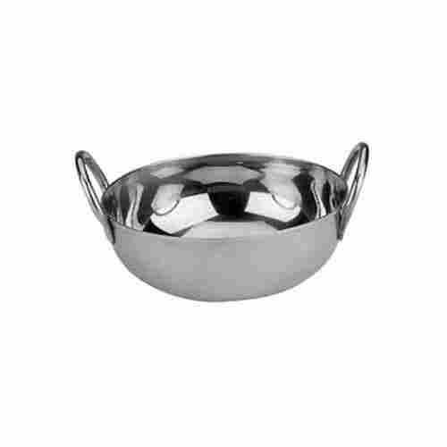 Corrosion Resistance Rust Proof Solid Silver Stainless Steel Kadai