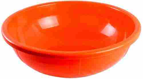 Strong Unbreakable Long Durable Light Weight Solid Orange Plastic Bowl