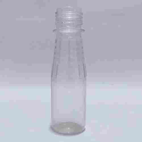 Transparent 100 Ml Capacity Cork Sealing Pet Juice Bottle 