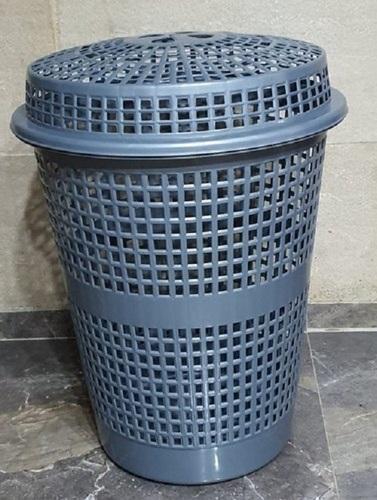 Collecting Dirty Clothes Long Lasting Light Weight Trust Proof And Multipurpose Blue Plastic Laundry Basket