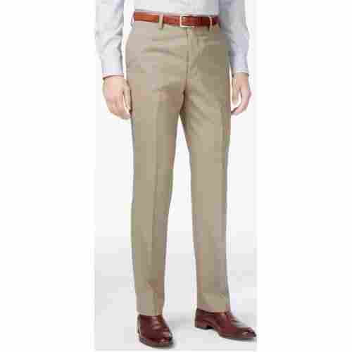 Mens Light Weight And Comfortable Full Length Brown Plain Pants
