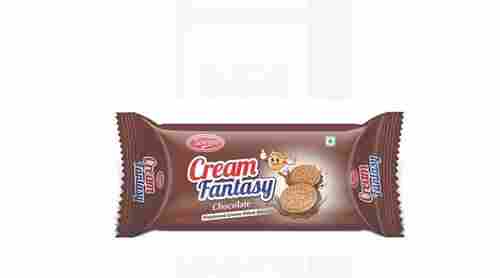 Pack Of 30 Grams Sweet And Delicious Brown Round Shape Chocolate Cream Biscuit 