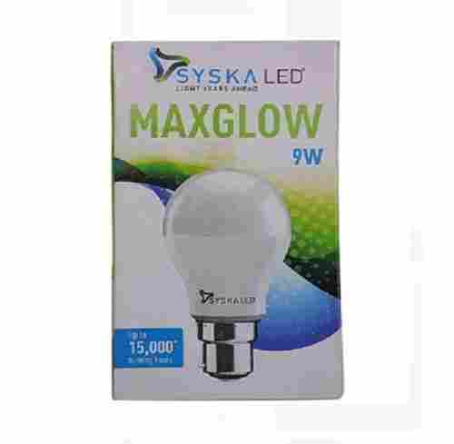 Related Power 9 Watt Plastic Material Cool White Plain Design Syska Led Bulb 
