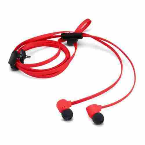 Light Weight Comfortable High Bass Easy To Carry Red And Black Wired Earphones 