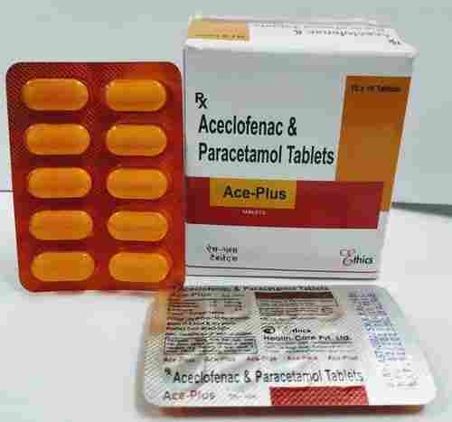 Aceclofenac Paracetamol Tablets Ace-Plus 