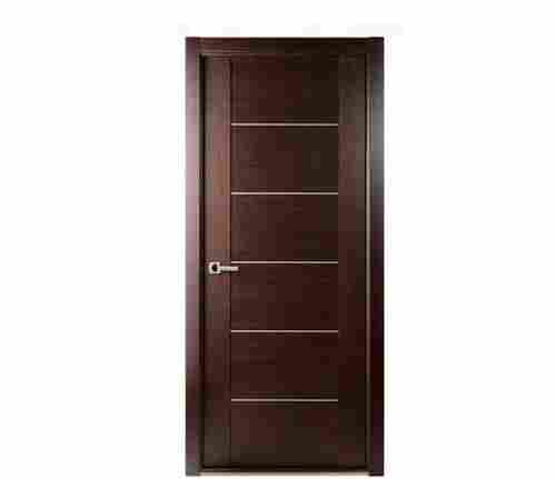 5 Mm Thickness 5 Foot Height Dark Brown Rectangular Shape Designer Wooden Door 