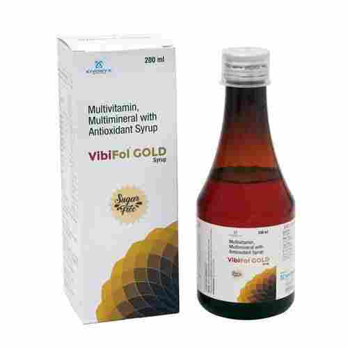 Reduces Stress And Anxiety Multivitamin, Multimineral With Antioxidant Vibifol Gold Syrup