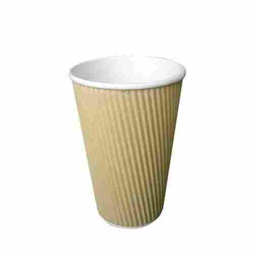 Safe & Hygienic Double Wall Paper Disposable Ripple Cups, Pack Of 50