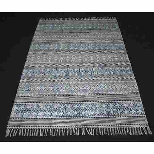 Easy To Clean Long Durable Light In Weight Comfortable Grey Cotton Rugs