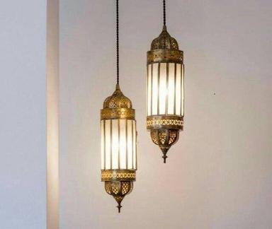 Metal Hanging Moroccan Lantern For Lighting And Home Decoration Light Source: Energy Saving