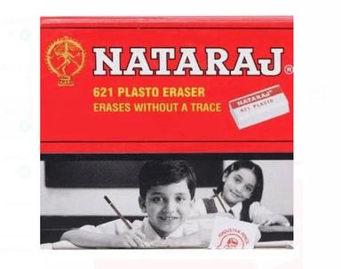 Rubber Light Weight And Durable Nataraj 621 Plasto Smooth Eraser Used In School