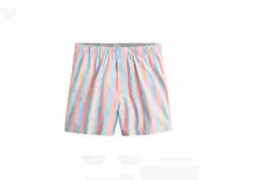 12 Inch Size Comfortable Multicolored Printed Design Strip Cotton Mens Boxer Shorts
