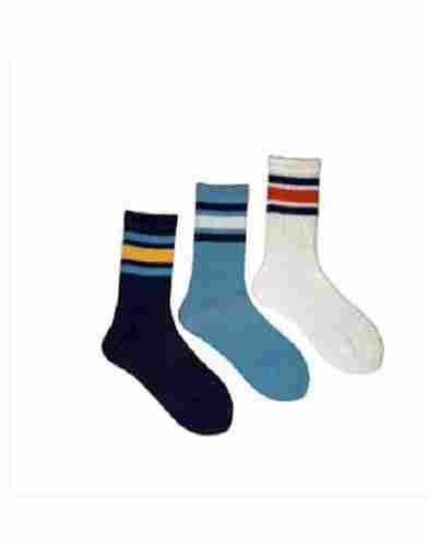 Multicolor Cotton Medium Size Comfortable And Air Pass School Socks 