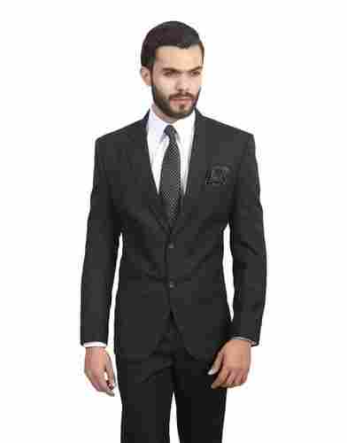 Breathable And Comfortable Stylish Plain Black Men Suit For Party Wear