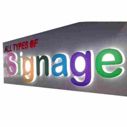 Highly Durable Light Weight Stylish Rectangular Acrylic Led Sign Board