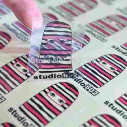 Plastic Sticker In Rectangular Shape And Printed Pattern, 1 Mm Thickness