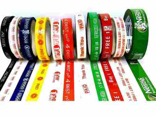 Printed Adhesive Tape Available In Red, Blue, Green, Pink Etc. Colors