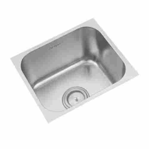 Silver Color Stainless Steel Deck Mounted Single Bowl Kitchen Sink 