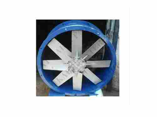 Size 450 Mm Power 5 Hp Impeller Wall Mounted Mild Steel Axial Flow Blue Fan