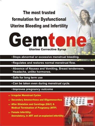 Tonic Ayurvedic Gemtone Uterine Corrective Syrup