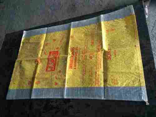 Pp Poly Bags For Agriculture And Packaging Use, Yellow Printed Color