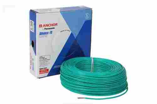 Size 1 Sqmm And Length 90 M Advance-Fr Pvc Copper Green Color Wire For Home
