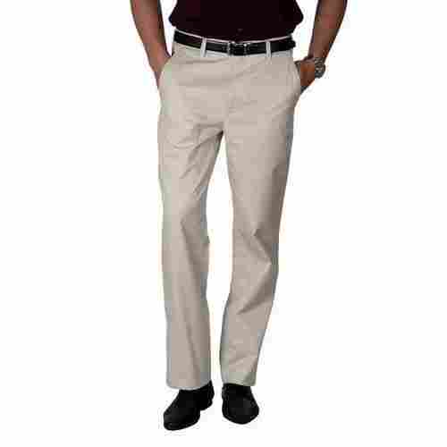 Men'S Regular Fit Casual Wear Full Length Cotton Formal Trouser