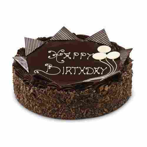 Delicious Hygienically Packed Antioxidants And Sweet With Round Shape Chocolate Birthday Cake