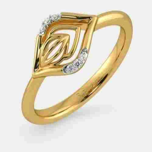 Women Fashionable Glossy Fine Finish Skin Friendly Fancy Designer Gold Ring