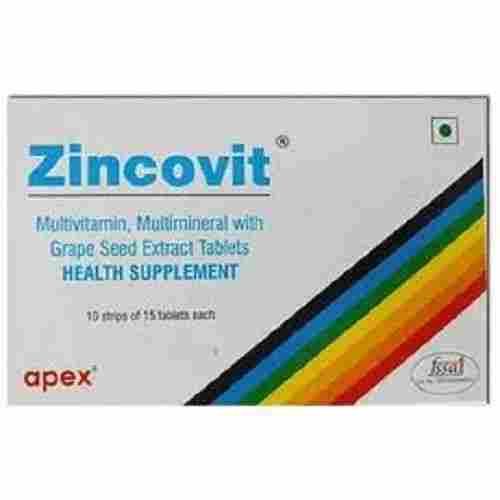 Pharmaceutical Tablets Apex Zincovit Tablets, Pack Of 10 Tablets 