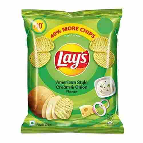 Tasty Delicious American Style Cream Onion Flavour Lays Potato Chips