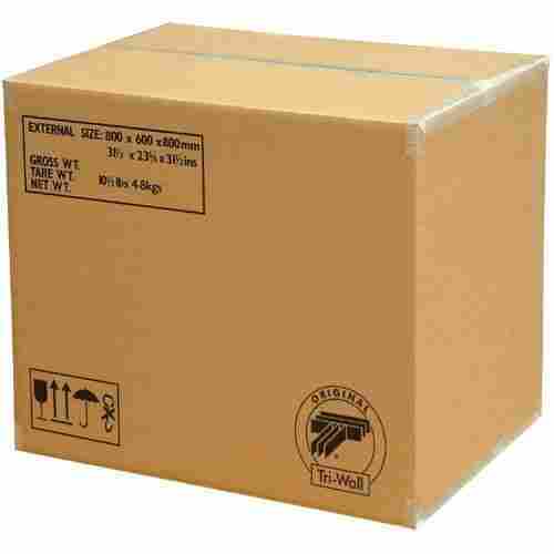 Highly Durable Light Weighted Rectangular Printed Corrugated Box For Packaging 