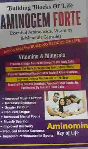 Aminogem Forte Capsules (Essential Aminoacids, Vitamins & Minerals)