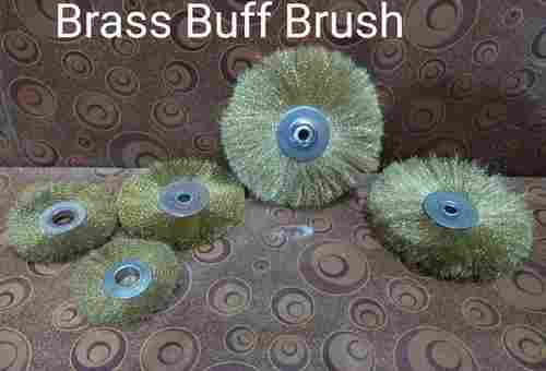 Buffing Wheel Brass Brush With Size 11-15 Inch and Bristle Length 1 Inch, Brass Materials