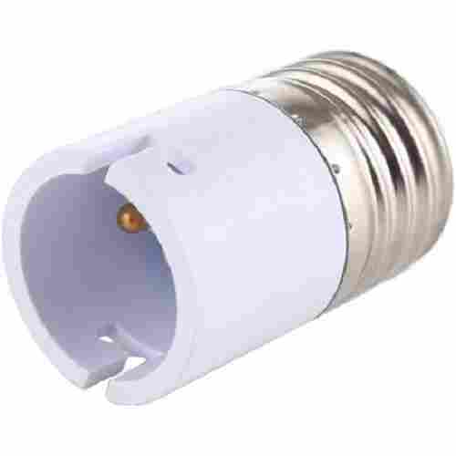 Silver And White Light Bulb Converter Adapter Socket Lamp Holder Socket 